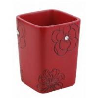 Стакан АКВАЛИНИЯ красный цветок BPO-0308С