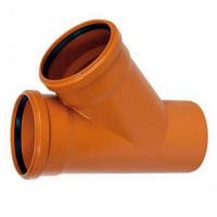 Косой тройник 200/100 кан рыжий (РТП)