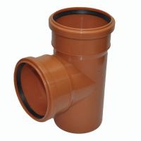 Тройник 200/100 кан рыжий (РТП)