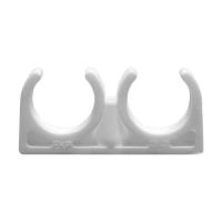 Клипсы 25 двойной (белый РТП)