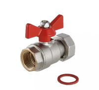 Кран шар VT с накидной гайкой 3/4"x1" вн-вн