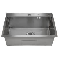 Мойка врезная БРИЗ ZEUS 650х450х220, сатин