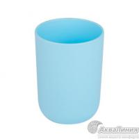 Стакан АКВАЛИНИЯ  пластик Муар голубой