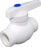 Вентиль шаровый 20 полнопроходной  (белый РТП)
