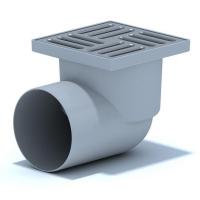 Трап горизонтальный 110 25х25 пластик/пластик