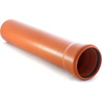 Труба кан  наружная гладкая 200х6,2х3000мм  рыжий (РТП)