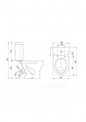 Унитаз SANTERI ВЕРСИЯ 