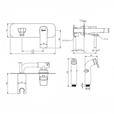 Смеситель LEMARK URSUS LM7220BL