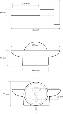 Мыльница Bemeta WHITE 04108044