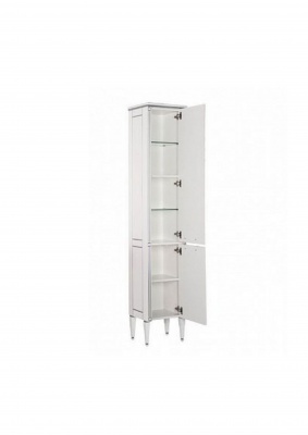 Пенал AQUANET Паола 40 белый патина/серебро