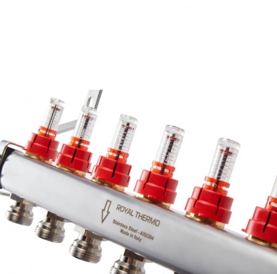 Коллектор Royal Thermo 1" в/р-3/4" н/р вых-3
