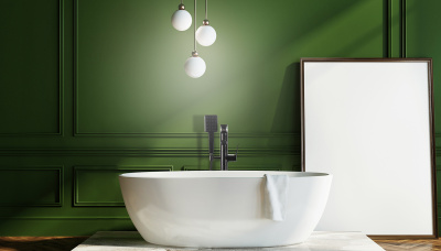 Смеситель LEMARK  BRONX  для ванны напольный, черный LM3744BL