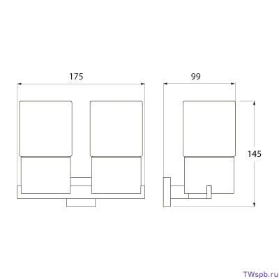 Подстаканник двойной IDDIS COROT L204