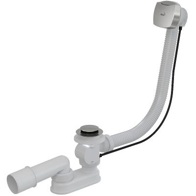 Сифон AlcaPlast A55 К 60 см слив- перелив для ванны автомат