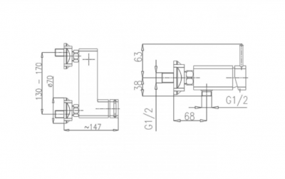 Смеситель KFA ARMATURA BRYLANT 4306-010-00