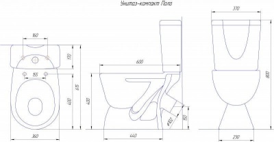 Унитаз ROSA ПОЛО
