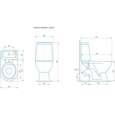 Унитаз ROSA "Сканди"