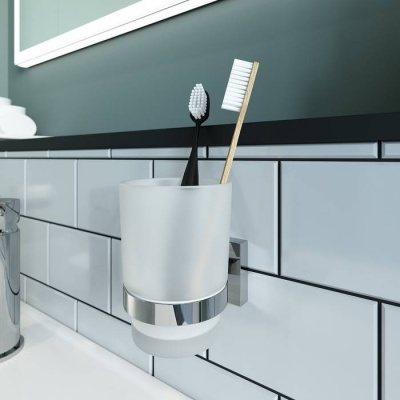 Подстаканник одинарный,  IDDIS Edifice EDIMBG1i45 мат.стекло