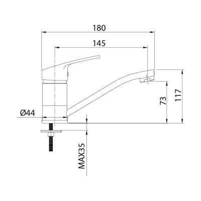Смеситель MILARDO SIMP SIMSBR0M01