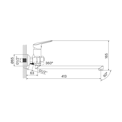 Смеситель IDDIS Torr TORSBL2i10WA