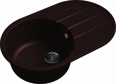 Мойка EWIGSTEIN Elegant-R50 F кварц, шоколад, 1 чаша+крыло 752*470
