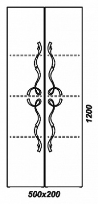 Пенал Aqwella Clarberg Due amanti Due.05.05/BLK/GL