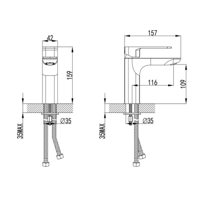 Смеситель IDDIS SLIDE SLIBL00i01