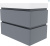 Тумба подвесная ”Hilton-80” в комплекте с умывальником ”Zen-80” серый маовый