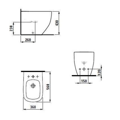 Биде LAUFEN PALOMBA
