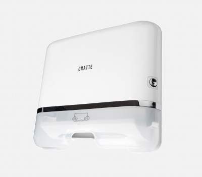 Диспенсер для бумажных полотенец GRATTE PD-550(W)