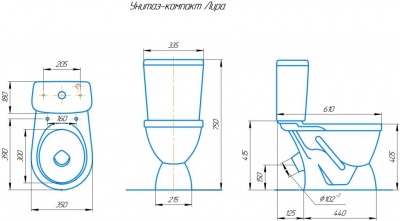 Унитаз ROSA Лира