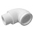 Отвод 25 удл (белый РТП)