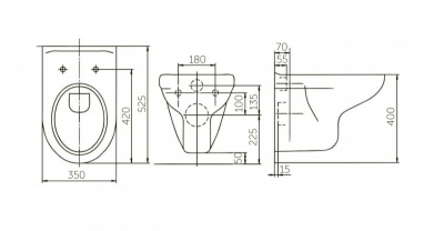 Унитаз ROSA ЭЛЕГАНС