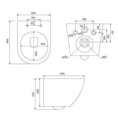 Унитаз подвесной IDDIS BLANCO