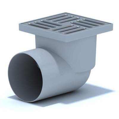 Трап горизонтальный 110 нерег.мет. решетка 15х15 ТА1112