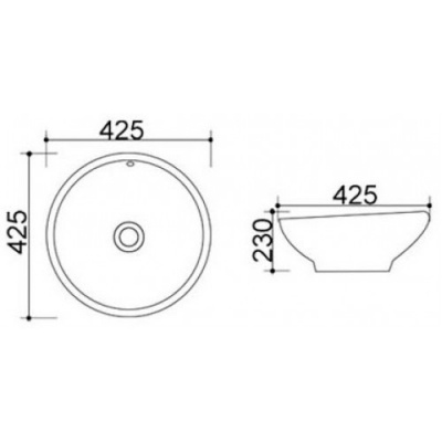 Умывальник MELANA 800-Т4545