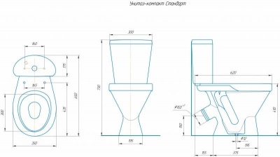 Унитаз ROSA Стандарт