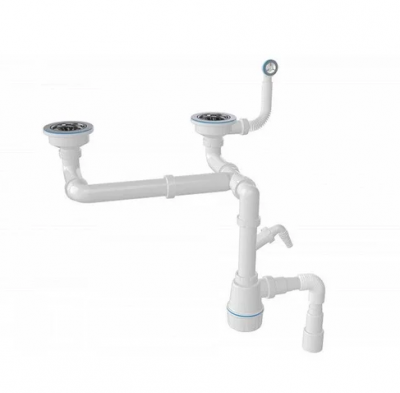 Сифон двойной разноуровневый НОВА 1196