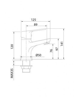 Смеситель MILARDO Helis HELSB00M01
