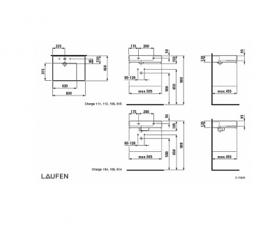 Раковина LAUFEN KARTELL накладная 8103340001041