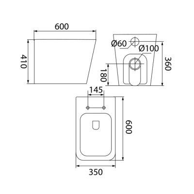 Унитаз приставной IDDIS Bild BILRDSEi26