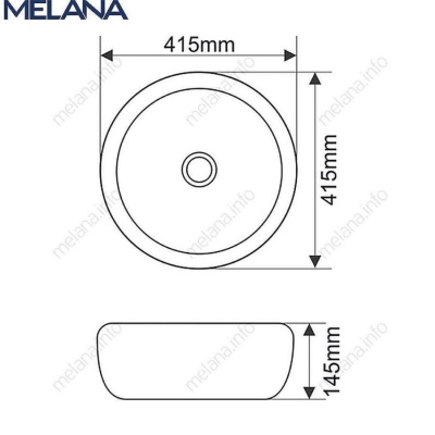 Умывальник MELANA 800-J2028