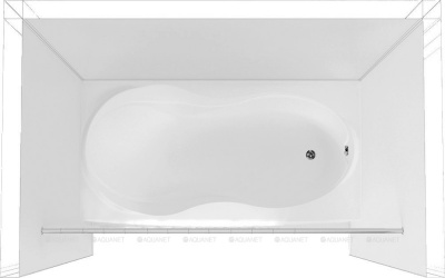 Карниз для ванны прямой 150см., черный-маур 265188