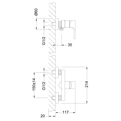 Lemark Aura LM0603C для душа