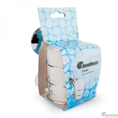 Стакан АКВАЛИНИЯ  скр.присоска W3033