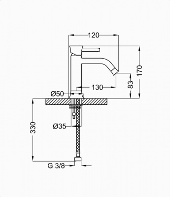 Смеситель TEOREMA SCACCOMATTO PAVE 8Y30133P-002
