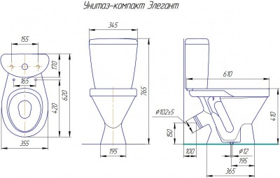 Унитаз ROSA ЭЛЕГАНТ