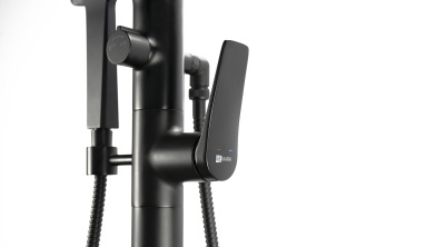 Смеситель LEMARK  BRONX  для ванны напольный, черный LM3744BL