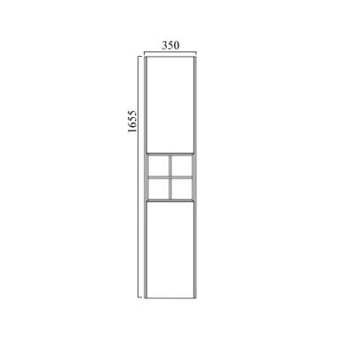 Пенал Акватон БЛЕНТ крем-дуб
