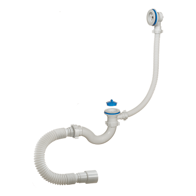 Сифон ОРИО д/ванны 1 1/2х40 S-обр. пласт.решетка А-70089 (25шт/к)